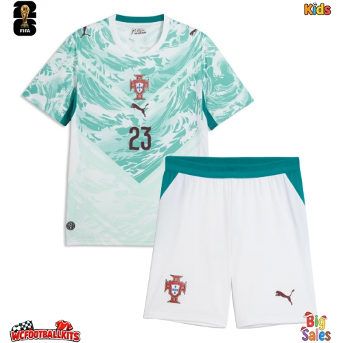 Portugal Vitinha #23 Replica Away Stadium Kit for Kids World Cup 2026 Short Sleeve (+ pants)